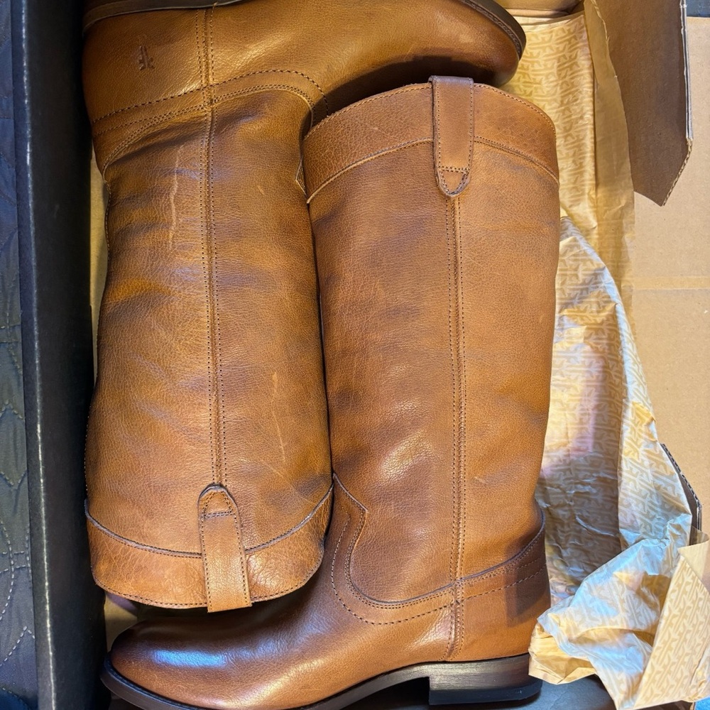 Womens Brown Leather Frye Boots